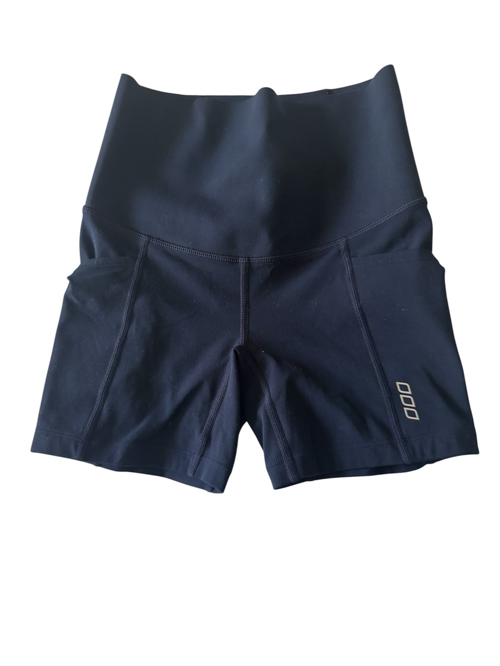Lorna Jane Navy High-Waist Bike Shorts